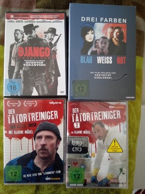 DVD Sammlung, siehe Foto, Inhalt 6 DVD, Django Unchained, Tatort Reiniger, uswIc