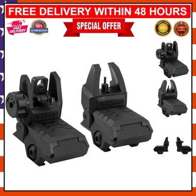 Lightweight Flip-Up Battle Iron Sights for Quick Target Acquisition & Precision