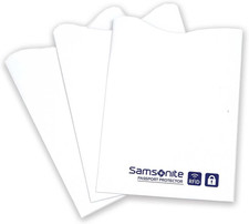 3-Pack Credit Card RFID Sleeves, White, One Size