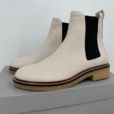 Everlane The Italian Leather Chelsea Boot OFF-WHITE 8.5 Women's Gum Outsole NEW