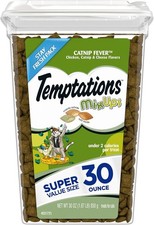 30 oz. Tub, MixUps Catnip Fever Flavor Crunchy and Soft Cat Treats