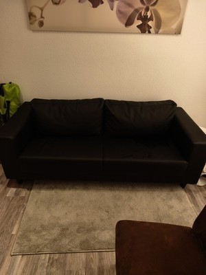 Sofa Bexwell I (3-Sitzer) Kunstleder Madara Schwarz