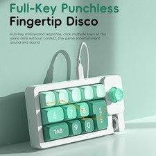 Image of Mechanical Gaming Keyboard with Joystick Full Hot Swappable Key Metal Roller