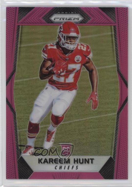 2017 Panini Prizm Rookies Pink Prizm Kareem Hunt #253 Rookie RC 19am