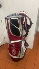 PING Hoofer C1 Red Golf Stand Bag/Cart Dual Strap 5 Way Divider, All Zips Good