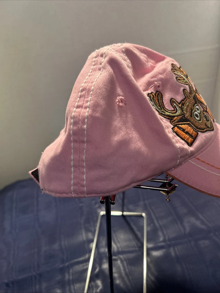 Gorra de béisbol Bass Pro Shops infantil “Mi primer sombrero de caza” con ciervo rosa, marrón y naranja Foto 3 de 4