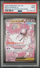 Pokemon Ascended Heroes 282 Mega Diancie EX Special Illustration Rare PSA 9 Card