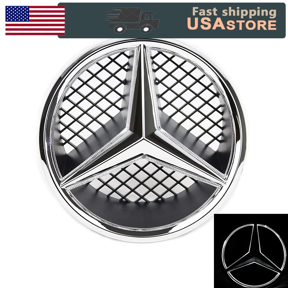 Front Grill Star LED Illuminated Emblem Fit For 2006-12 Mercedes-Benz GLK GLK350
