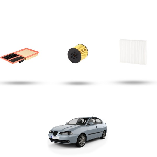 Hoffcar Wartungskit - 3 Filter Kompatibel Mit Seat Cordoba III 1.6 16V 77KW D-image