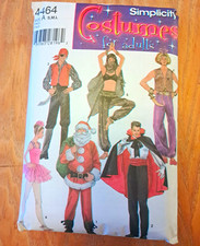 Simplicity Costume Sewing Pattern 4464 Size S M L COMPLETE Cape Vest Hat Pants