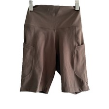 Nike One Women's X-SMALL High-Waisted 8" Biker Shorts w/ Pockets NWT