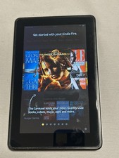 D01400 Amazon Kindle Fire 1st Gen 8GB Black Android Tablet Reset Tested Works