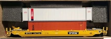 Athearn HO Scale 48' Well Car w/ 2 Containers TTX #56750