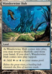 Wanderwine Hub Lorwyn Rare Land