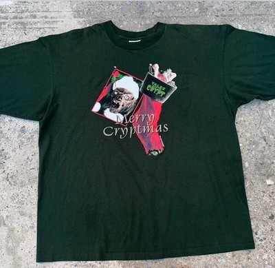 Vintage 1997 Tales From The Crypt Merry Cryptmas Shirt Christmas Rare Green 2XL