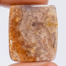 100 Natural Moss Agate Radiant Cabochon Loose Gemstone 23.5 Ct 27X23X4mm X27373