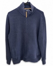 Men's Navy Full-Zip Fleece Jacket Medium