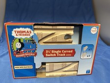 Thomas  Friends Wooden Railway Train 3.5" Single Curved Switch Track 2 NEW 