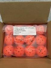 New 12 Franklin X-40 Pickleball Outdoor Ball set of 12 Lava Orange Color