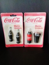 VTG NIB LOT Coca Cola Magnet Memo Holders