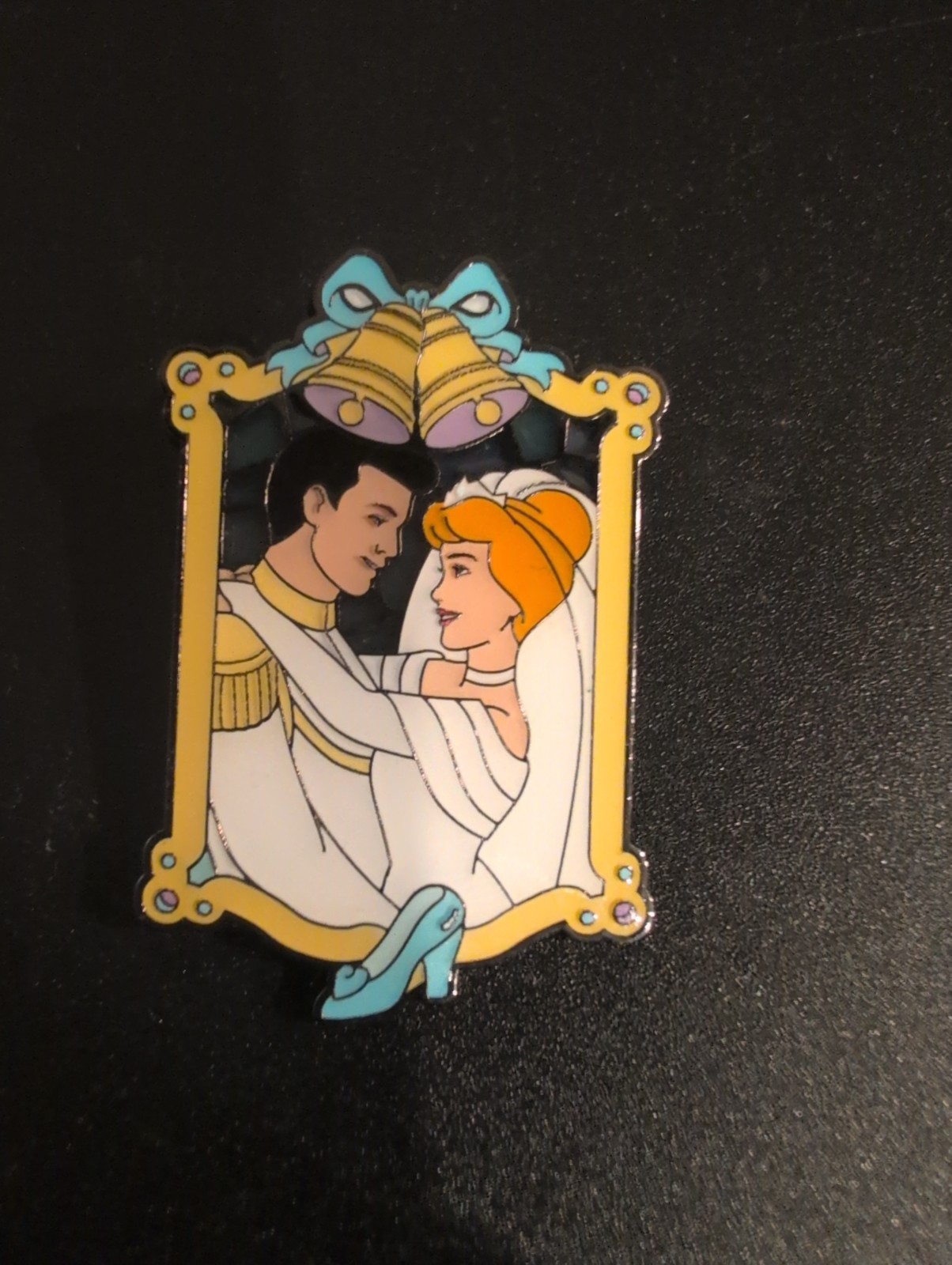 Disney Cinderella & Prince Charming Portrait Frame Single Pin from Wedding Set