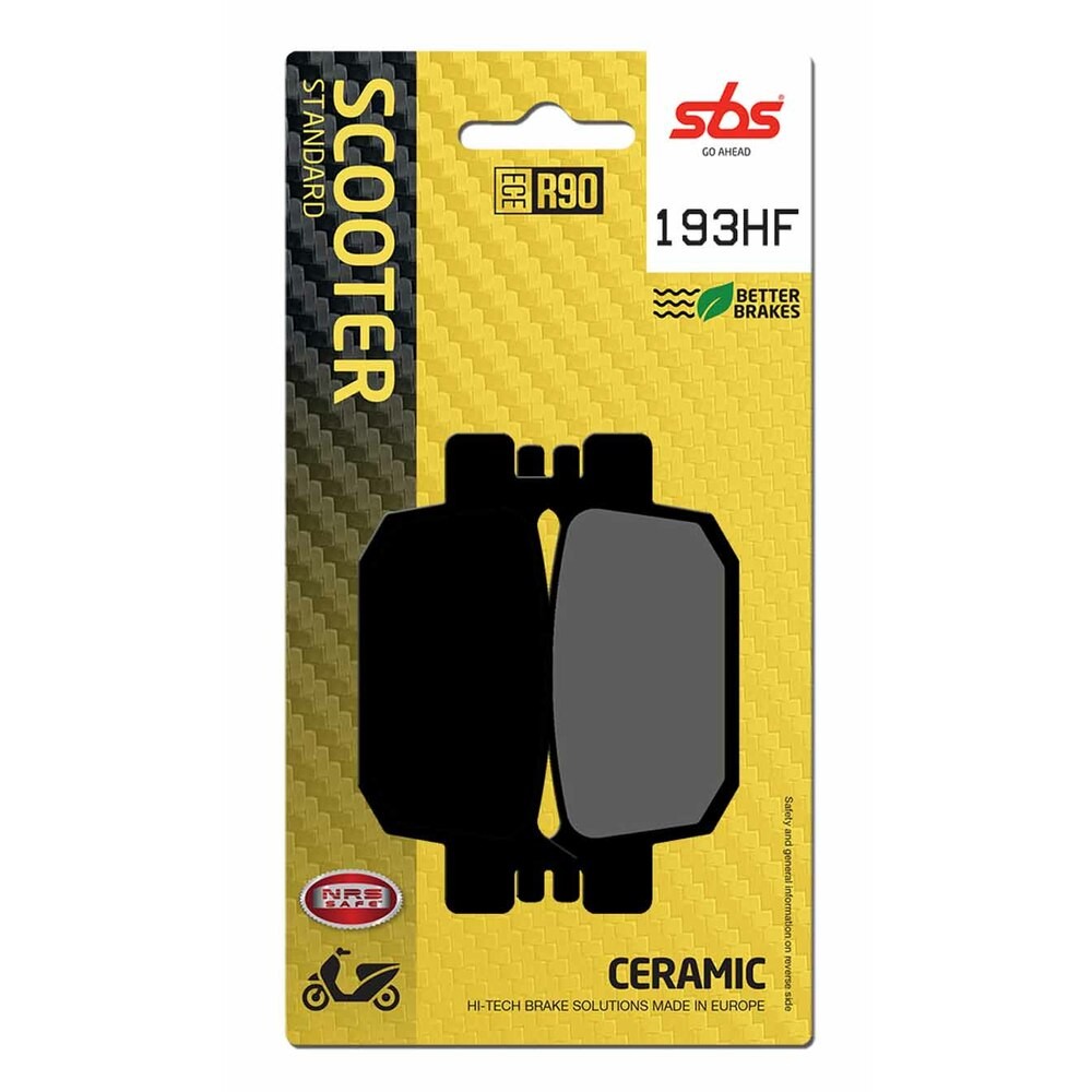 SBS P193-HF Brake Pad For Motorcycle Spare Parts Accessories Replacement Parts