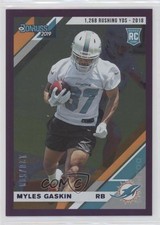 2019 Panini Donruss Rookies Stat Line Season 120/500 Myles Gaskin #281 0wp8