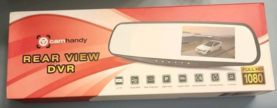 #ad #ad CAMHANDY 4.3quot;tft 1080P Car CAM DVR Rev amp;Forward Camera Rearview Mirror NEW $18.99
