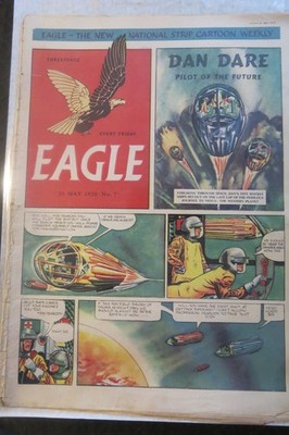 EAGLE Comic  Year 1950  Vol 1  No 7 26th May 1950 BEANO DANDY VALIANT