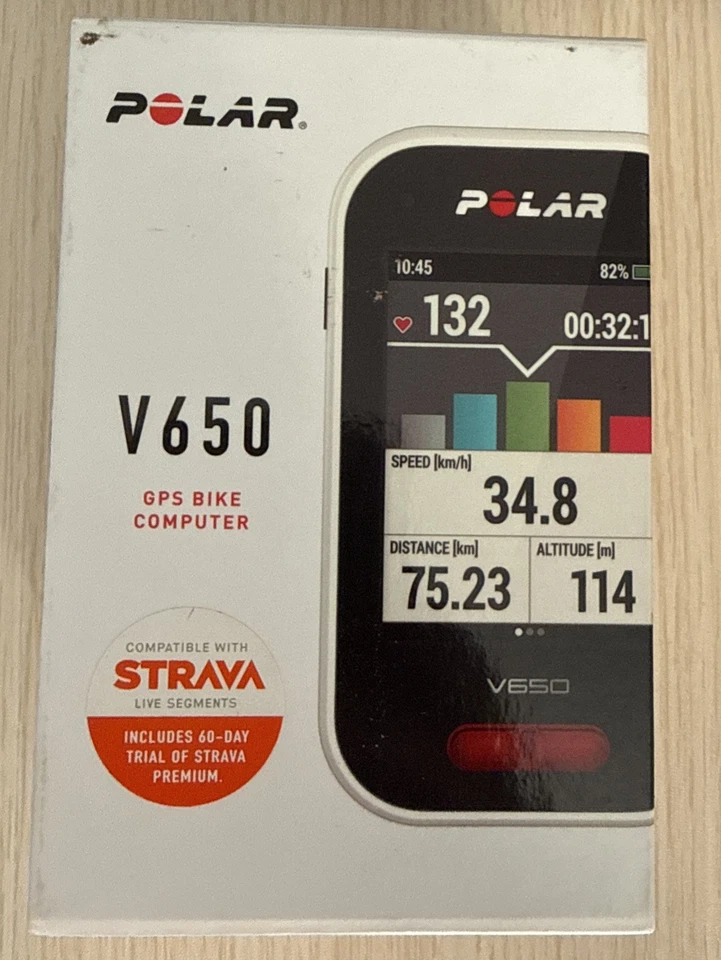 Polar V650 HR GPS Cycling Computer with Heart Rate Monitor – Works with Strava  - Image 2 of 3