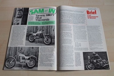 PS Sport Motorrad 03/1975 Honda TL 250 Trial Sam in mit 18PS in einer ersten Vor
