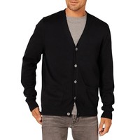 Amazon Essentials Herren Strickjacke Baumwolle Schwarz