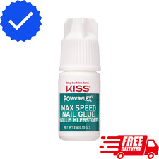 Pegamento de uñas KISS PowerFlex de máxima velocidad para prensar uñas, 3 g/0,10 oz (paquete de 1)