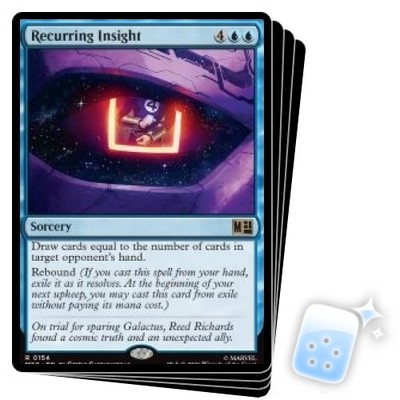RECURRING INSIGHT X4 Marvel Super Heroes Commander Magic MTG MINT CARD
