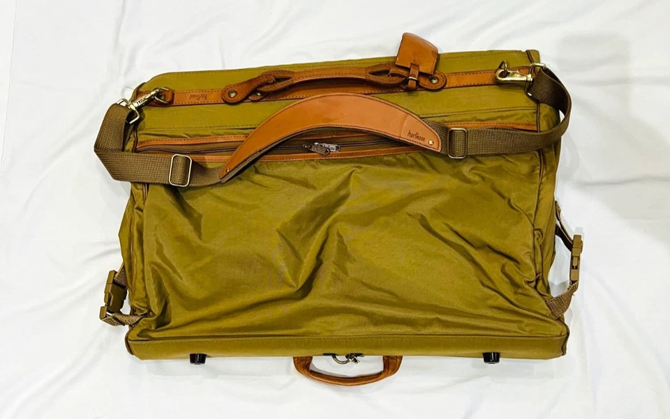 Hartmann Intensity 22” Garment Bag Coffee Ballistic Nylon w/ Leather Trim - Nice - Image 2 of 4