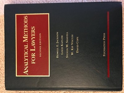 Analytical Methods for Lawyers (University Casebook Series)