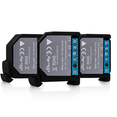 Supporto Per Shelly EM 2.5 Modulo Singolo per Guida Din 35mm Rail Staffa Din 1Pz