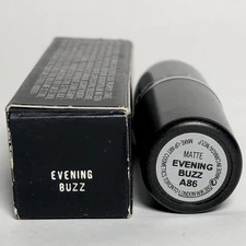 MAC Matte Lipstick Evening Buzz A86 Purple Lavender Discontinued Vintage  