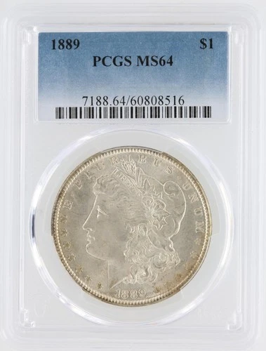 1889 Morgan Silver Dollar PCGS MS64 S$1 Philadelphia Minted No Reserve