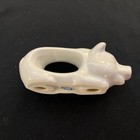 VTG Himark Napkin Ring Set White Pigs Porcelain Set of 4 Original Box Japan 1984 — photo 2