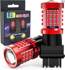 9-80V 3157 Red LED Bulb for Brake Light, Ultra Bright 3156-Red-3156/3157