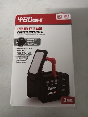 HYPER TOUGH 80069 150-WATT 3-USB POWER INVERTER (G69002312)