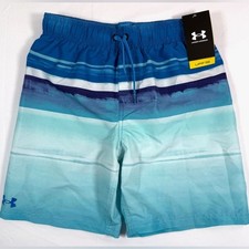 NWT UNDER ARMOUR Boys Swim Trunks Board Shorts YLG L Coastal Activewear NEW