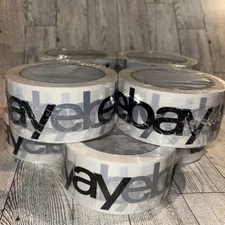 eBay Branded Tape Official Packing Packaging Shipping 8 Rolls 75 Yard X 2” Logo