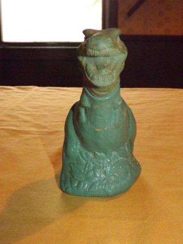 VINTAGE OLD AVON DECANTER TYRANNOSAURUS REX BUBBLE BATH BOTTLE EMPTY - Picture 4 of 7