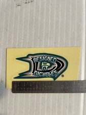 1 NOS Vintage Designed by Dyno a BMX Decal Sticker GT BICYCLES freestyle green