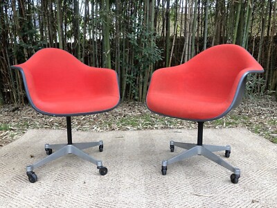 Vintage MCM Charles Eames by Herman Miller Swiveling Task Chairs Pickup SC