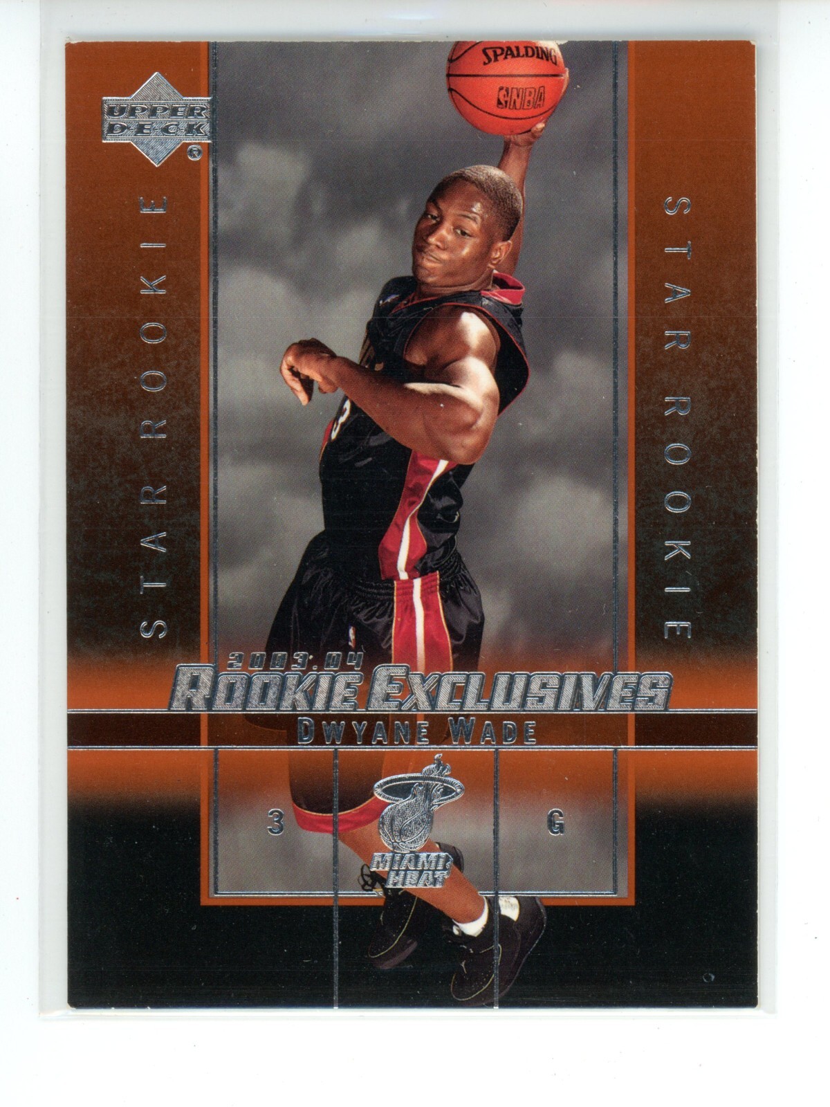 2003/04 Upper Deck Rookie Exclusives DWYANE WADE RC #5 Heat