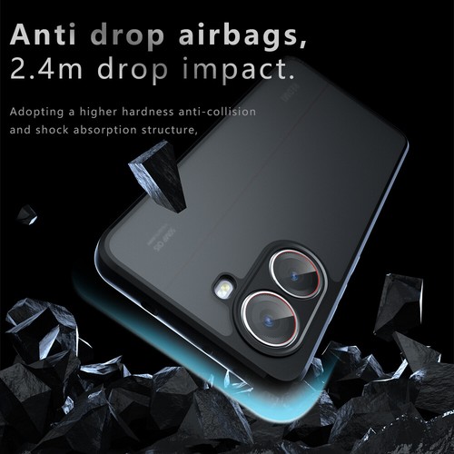 For XiaoMi Poco X7 Pro 5G, Luxury 4 Airbags Acrylic Case Matte Soft Bumper Cover - Picture 4 of 16