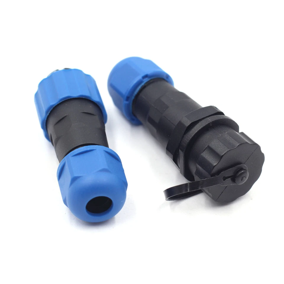 SD13 10A 2Pin Waterproof Wire Connector,Power Cable Connector Plug Socket - Image 4 of 4